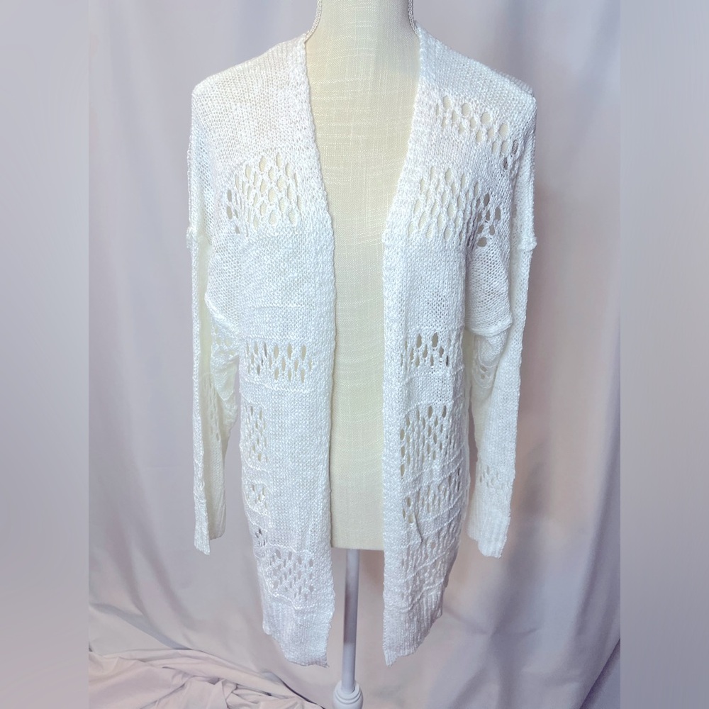 GRECERELLE women Cover Up Crochet Long Sleeve, Size M, NWOT